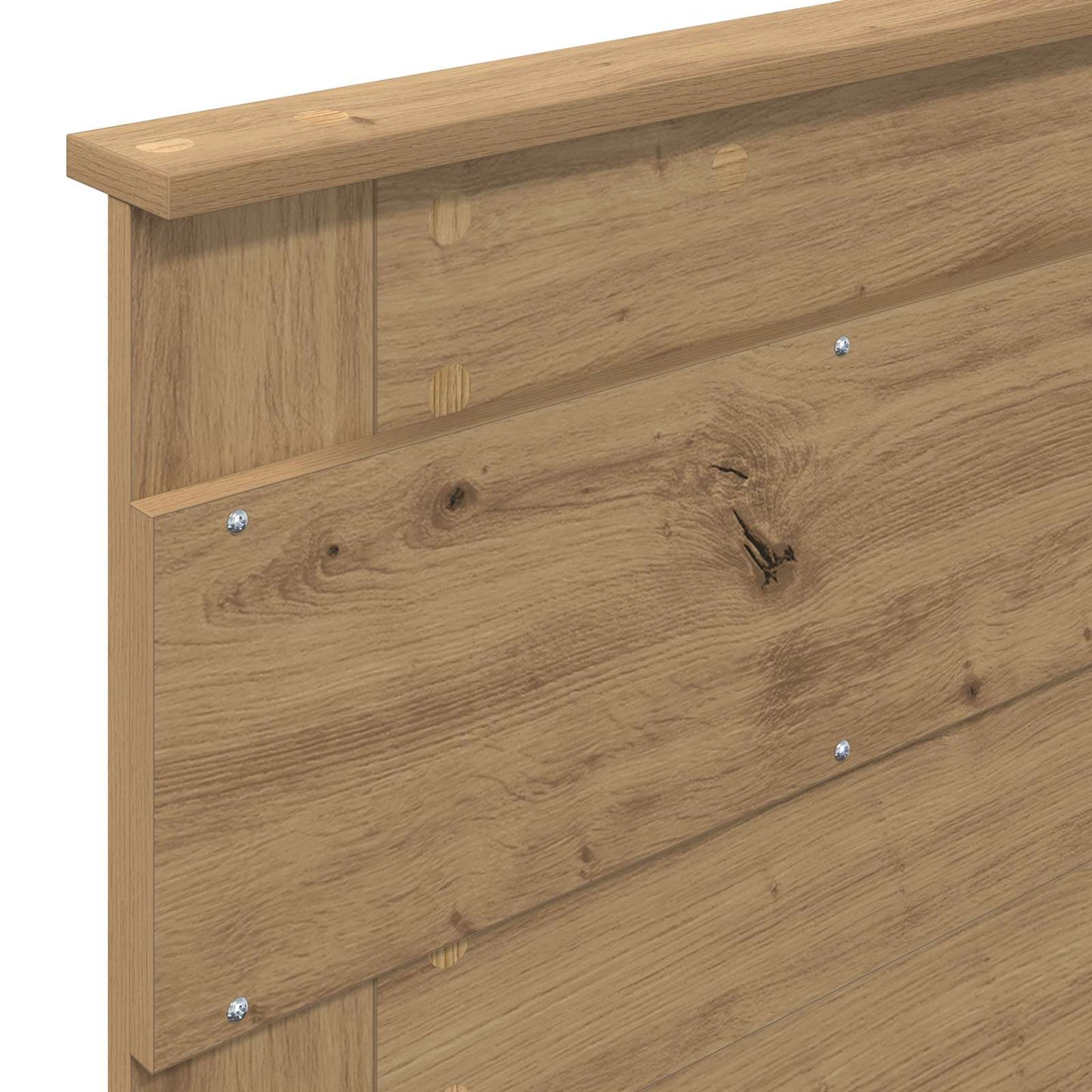 vidaXL Σκελετός Κρεβατιού Δρυς artisan 75 x 190 cm Επεξεργασμένο Ξύλο