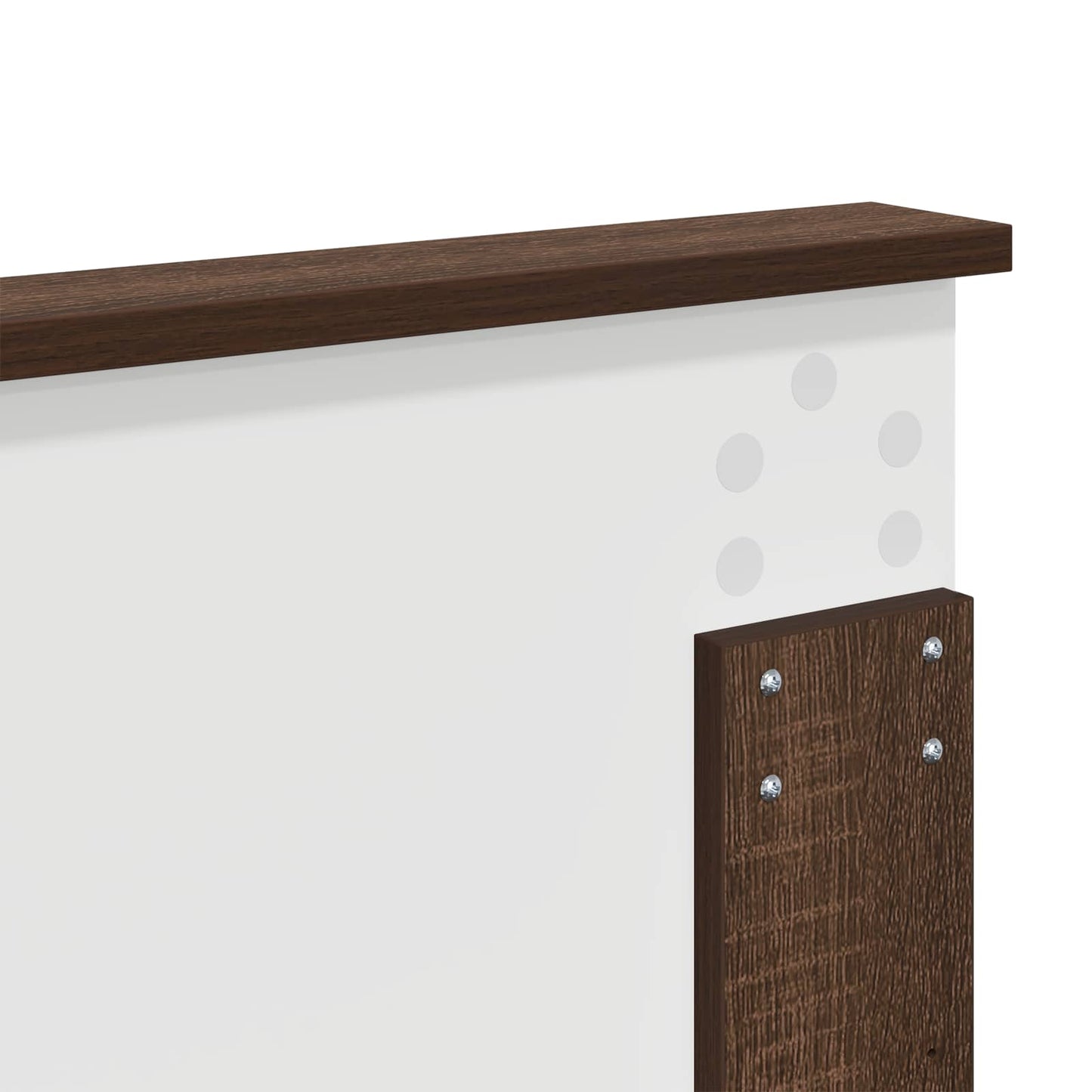 vidaXL Σκελετός Κρεβατιού Καφέ δρυς 120 x 190 cm Στερεά ξυλεία πεύκου