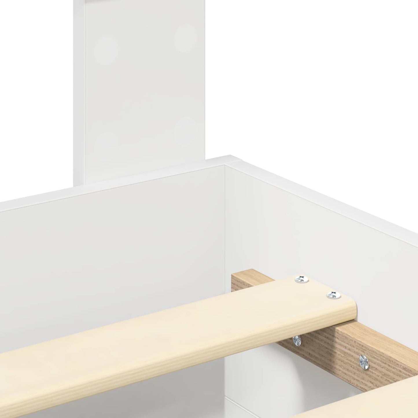 vidaXL Σκελετός Κρεβατιού Λευκό 180 x 200 cm Επεξεργασμένο Ξύλο