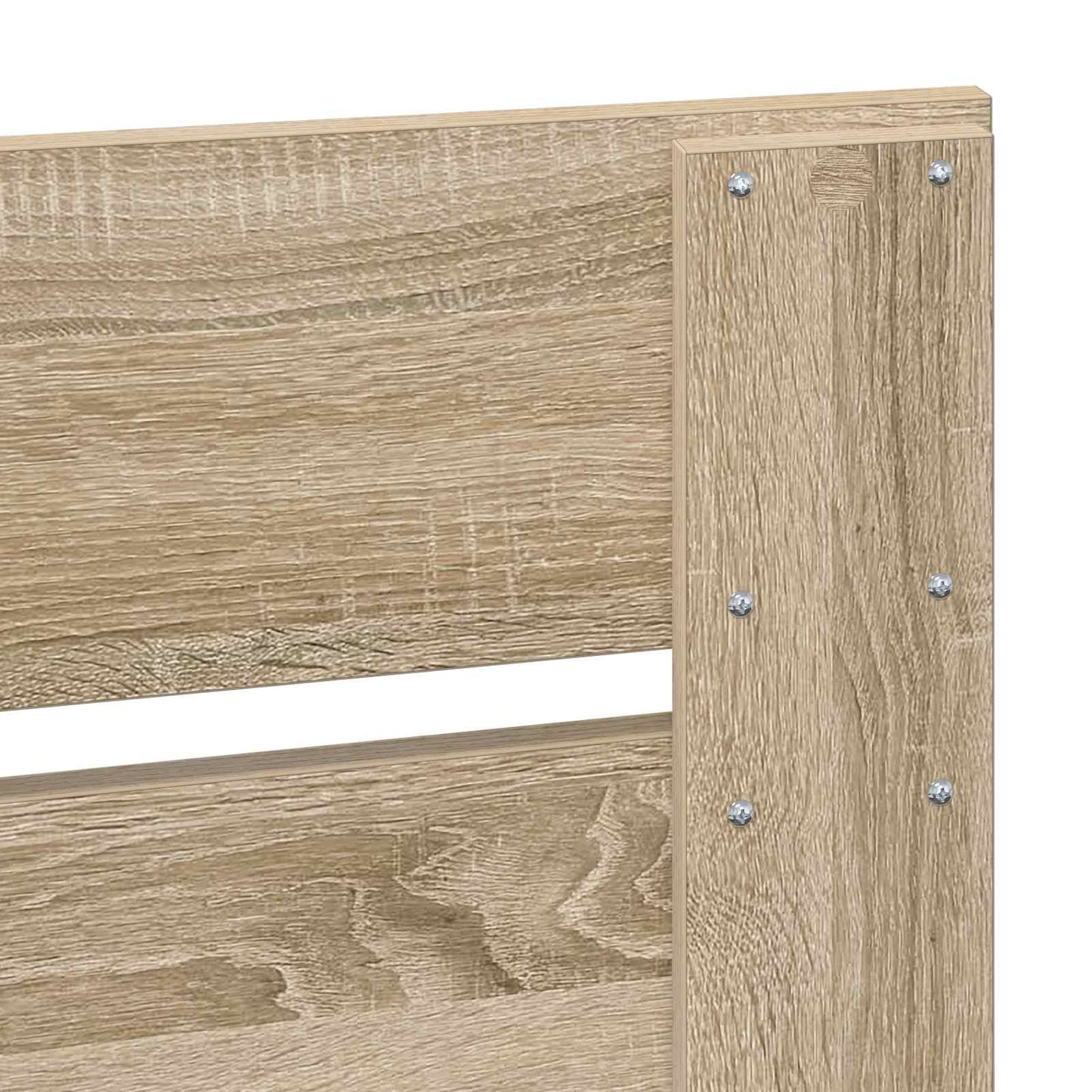 vidaXL Σκελετός Κρεβατιού Δρύς Sonoma 100 x 200 cm Επεξεργασμένο Ξύλο