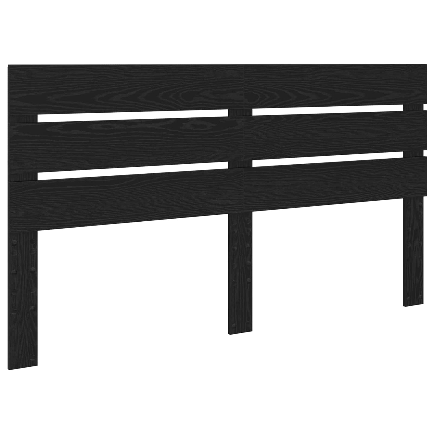 vidaXL Σκελετός Κρεβατιού Μαύρη Οξυά 160 x 200 cm Επεξεργασμένο Ξύλο