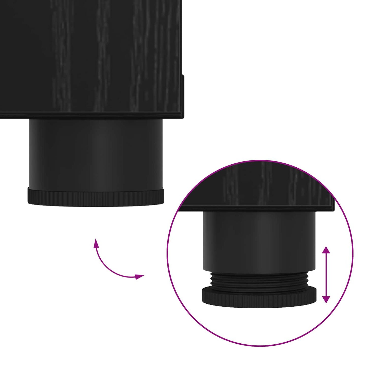 vidaXL Παγκάκι Χαλωρίου με μαξιλάρι Μαύρη Οξυά 80 x 38 x 46 εκ