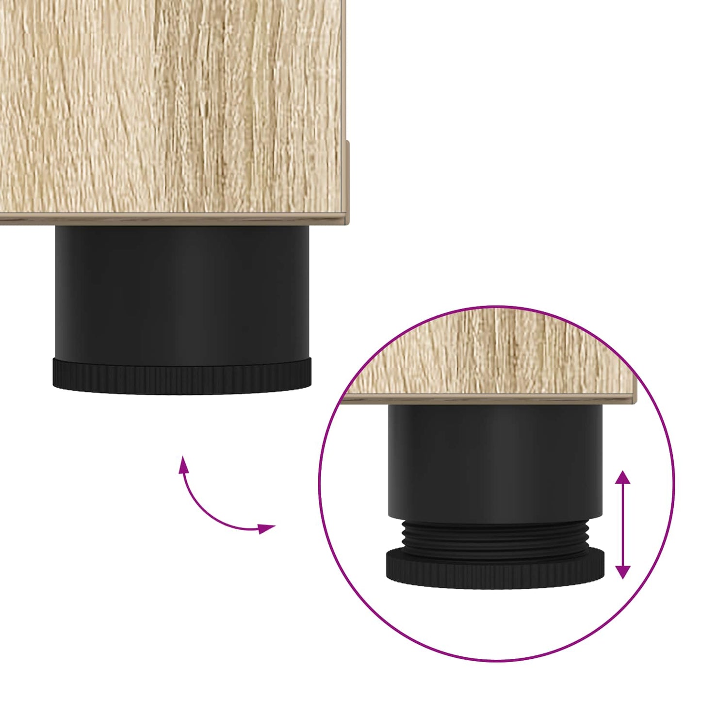 vidaXL Παγκάκι Χαλωρίου με μαξιλάρι Δρύς Sonoma 80 x 38 x 46 εκ