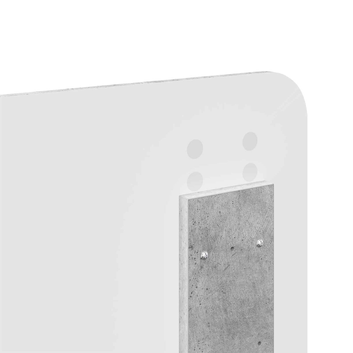 vidaXL Σκελετός Κρεβατιού Γκρι Σκυροδέματος 140 x 190 cm