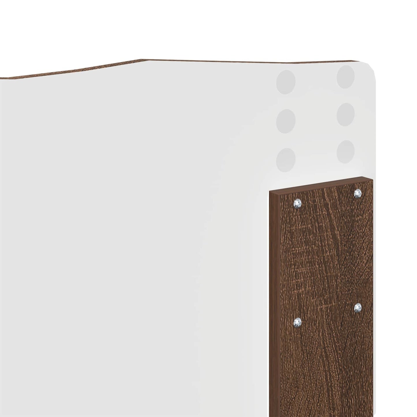 vidaXL Σκελετός Κρεβατιού Καφέ δρυς 140 x 200 cm Στερεά ξυλεία πεύκου