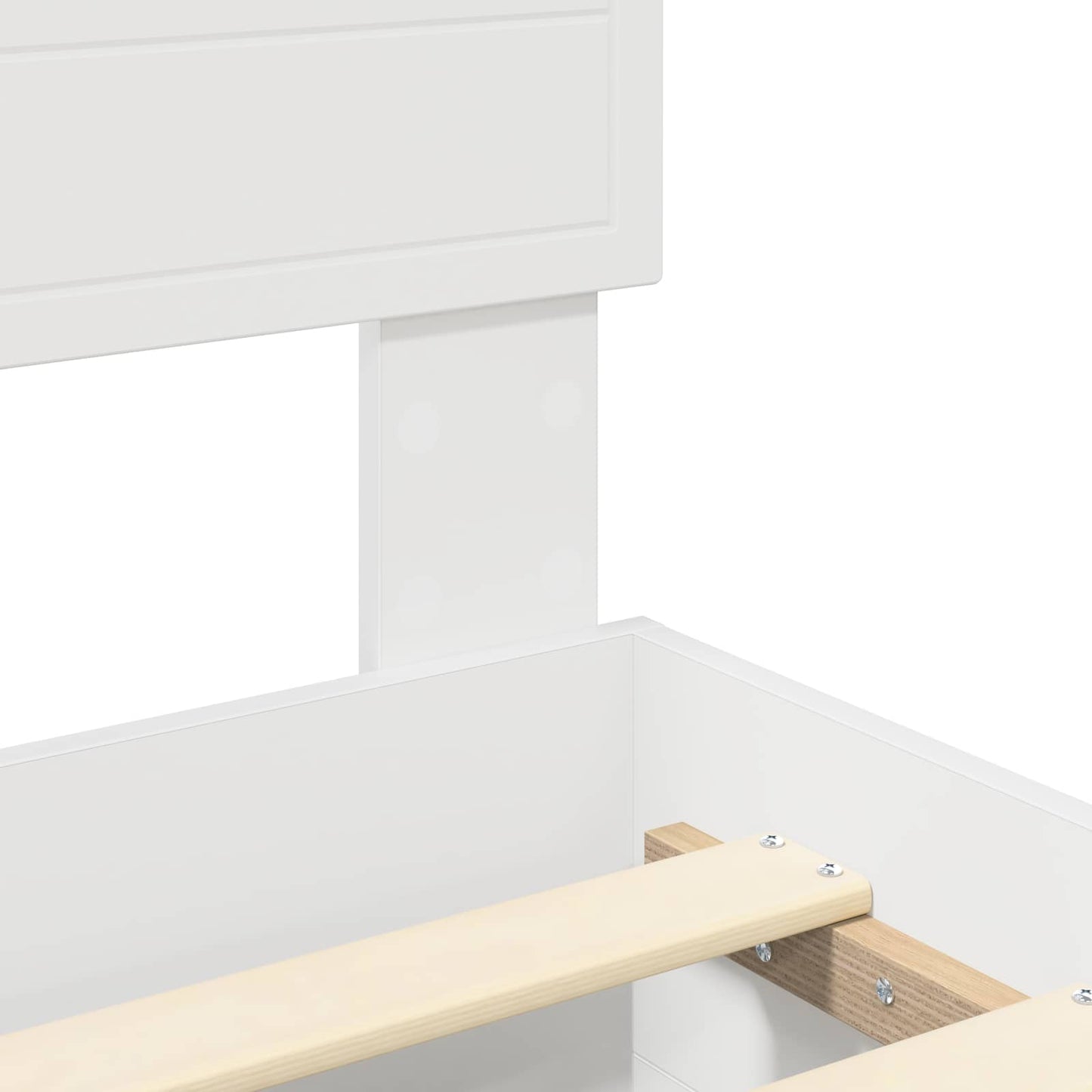 vidaXL Σκελετός Κρεβατιού Λευκό 160 x 200 cm Επεξεργασμένο ξύλο