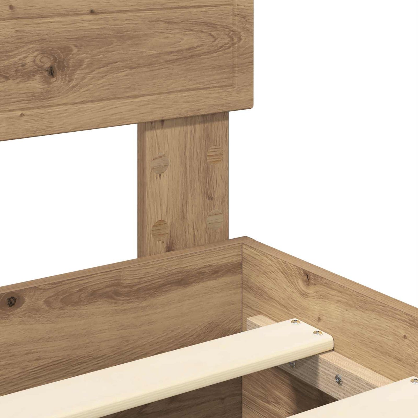 vidaXL Σκελετός Κρεβατιού Artisan Oak 120 x 190 cm Επεξεργασμένο ξύλο