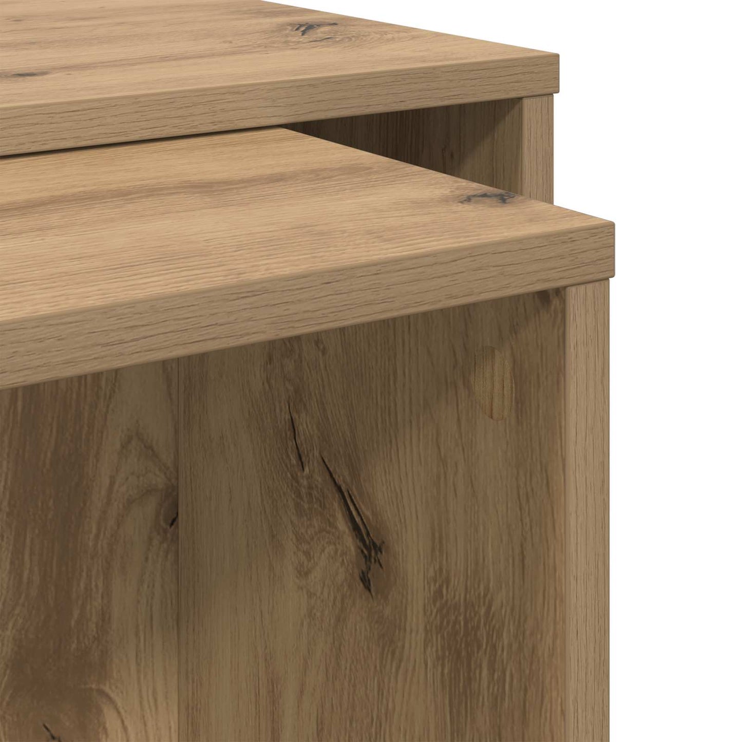 vidaXL Σετ Τραπεζιού Για Καφέ 2 pcs Artisan Oak Επεξεργασμένο ξύλο
