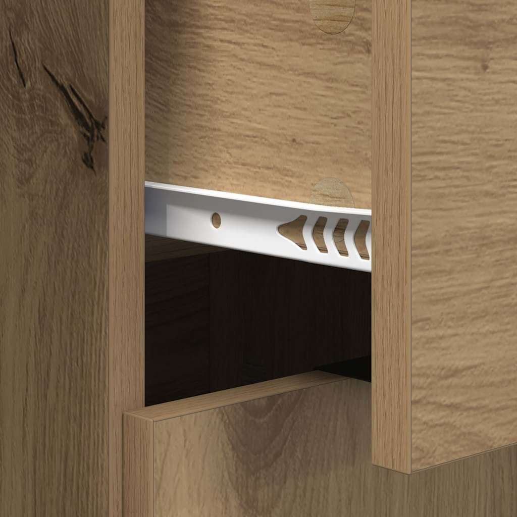 vidaXL Παραδοσιακά Πλευρικά Έπιπλα 2 τμχ. Artisan Oak 60 x 30 x 70 εκ.