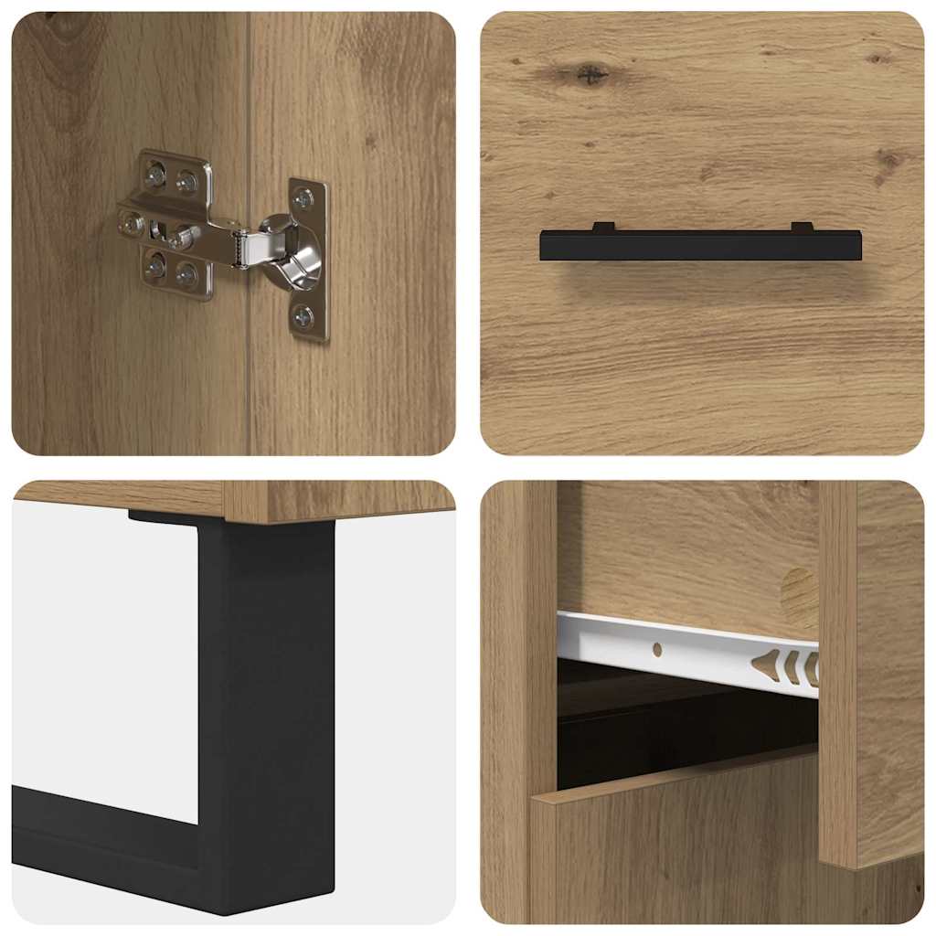 vidaXL Highboard 2 τμχ. Artisan Oak 69,5 x 34 x 180 εκ.