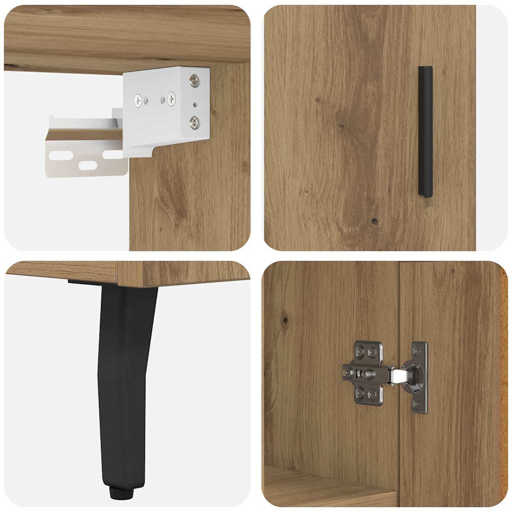 vidaXL Highboard 2 τμχ. Artisan Oak 69,5 x 34 x 180 εκ.