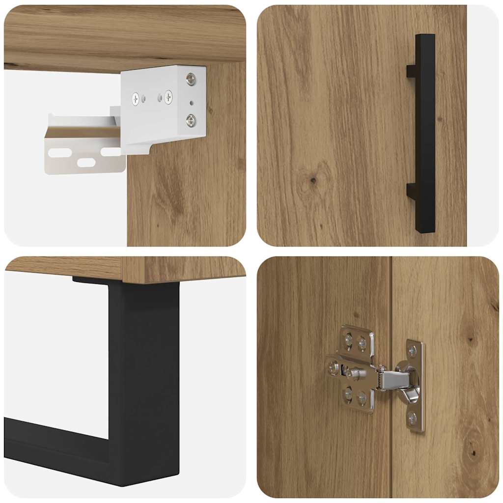 vidaXL Highboard 2 τμχ. Artisan Oak 69,5 x 34 x 180 εκ.