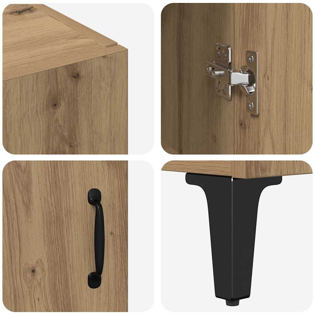 vidaXL Highboard Artisan Oak 69,5 x 34 x 180 εκ. Επεξεργασμένο ξύλο