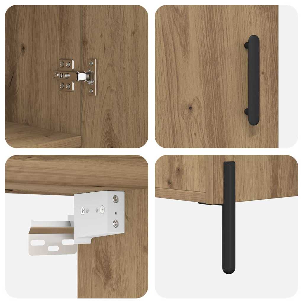 vidaXL Highboard Artisan Oak 69,5 x 34 x 180 εκ. Επεξεργασμένο ξύλο