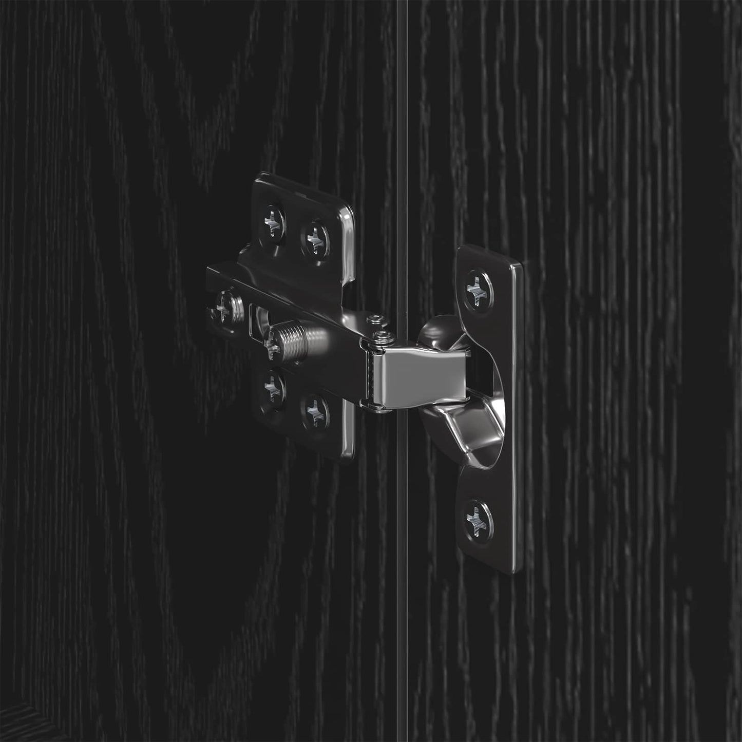 vidaXL Highboard Μαύρη Οξυά 69,5 x 34 x 180 εκ. Επεξεργασμένο ξύλο