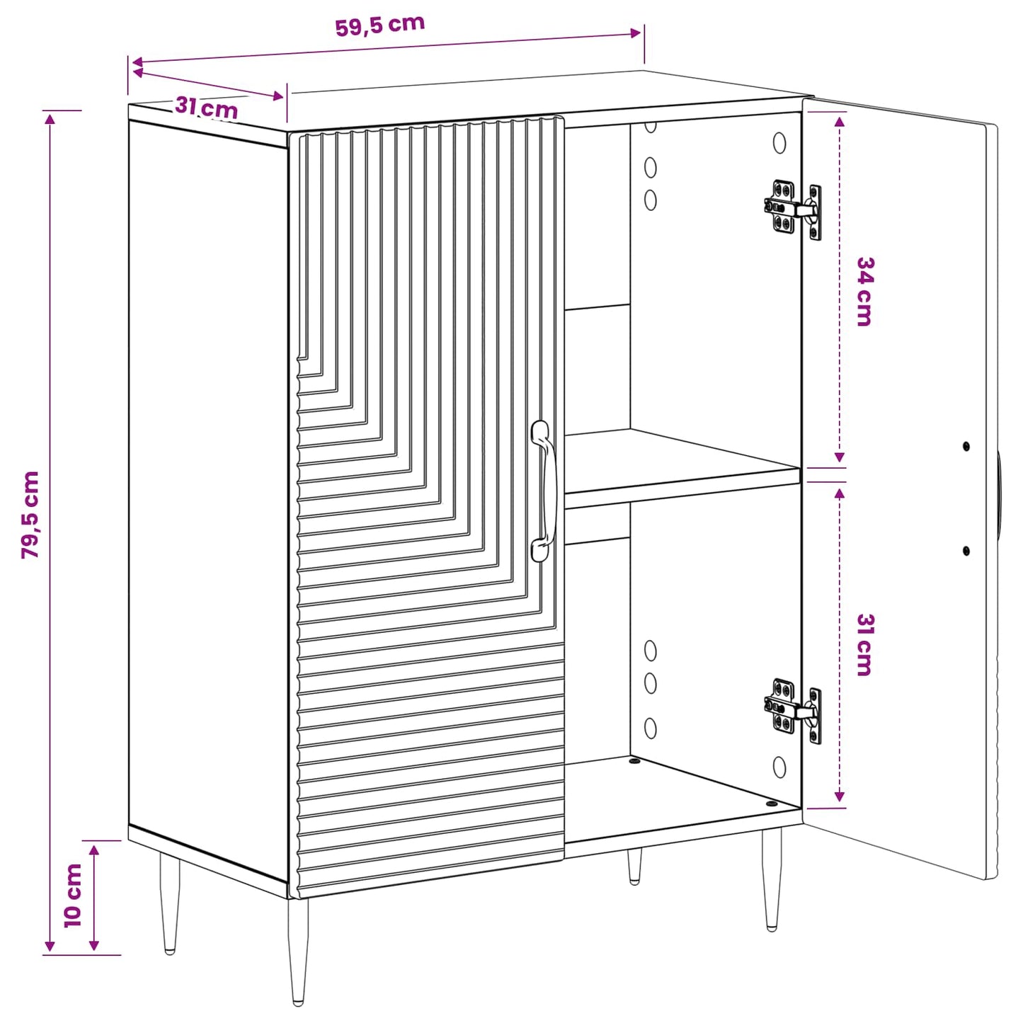 vidaXL Ντουλάπι Αποθήκευσης Μπάνιου HAARLEM Γκρι Sonoma