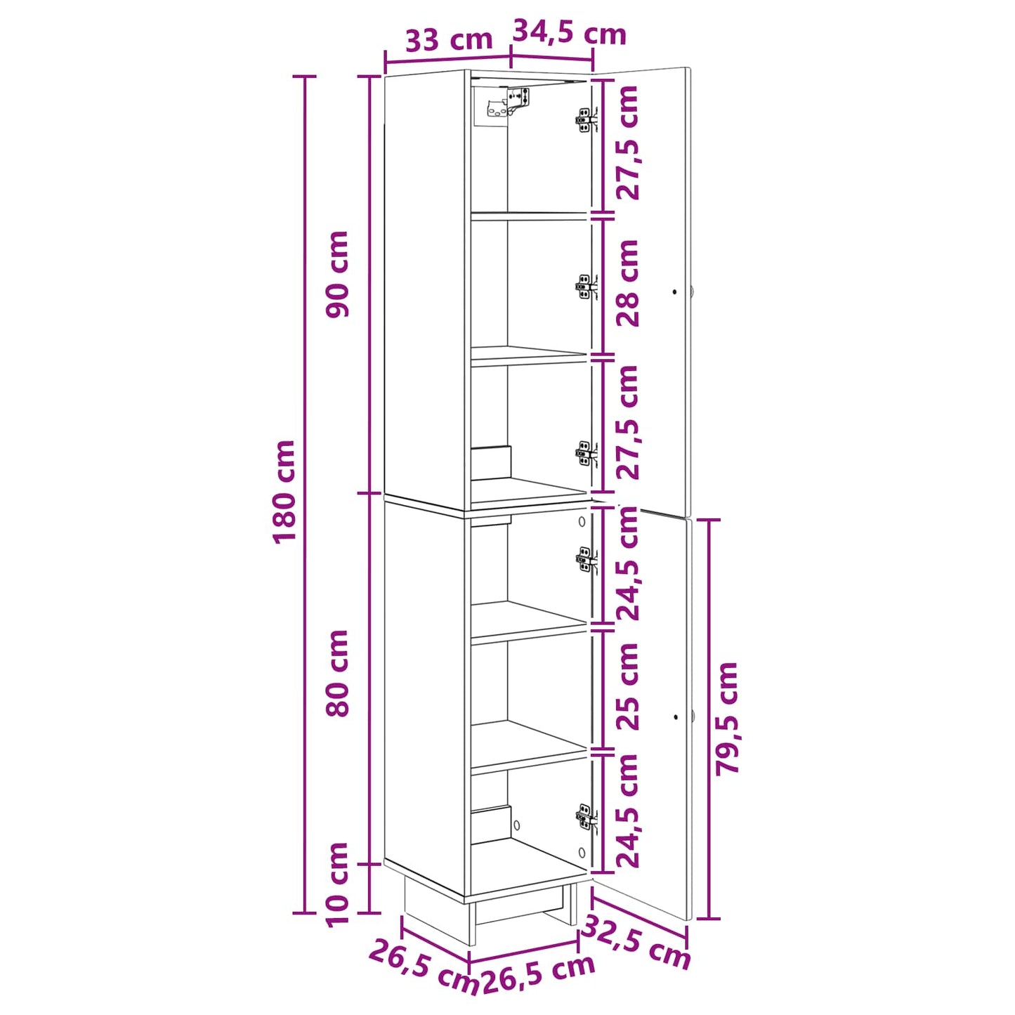 vidaXL Σέτ Ντουλαπιών 2 τμχ. Artisan Δρυς Επεξεργασμένο Ξύλο