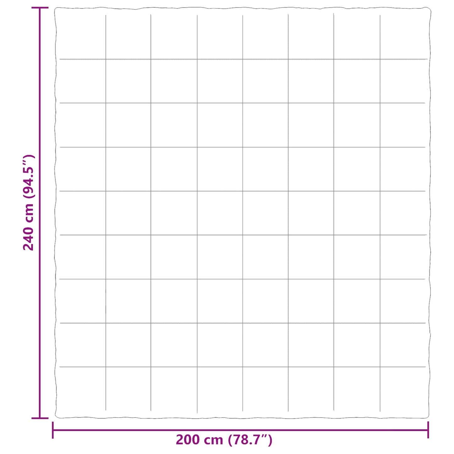 vidaXL Χειμερινό Παπλωματοθήκη Σκούρο Μπλε 200 x 240 cm Μικροΐνες