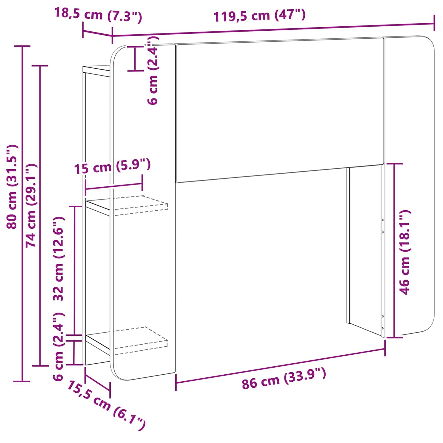 vidaXL Κρεβάτι με Κεφαλάρι Παλαιωμένο ξύλο Επεξεργασμένο Ξύλο
