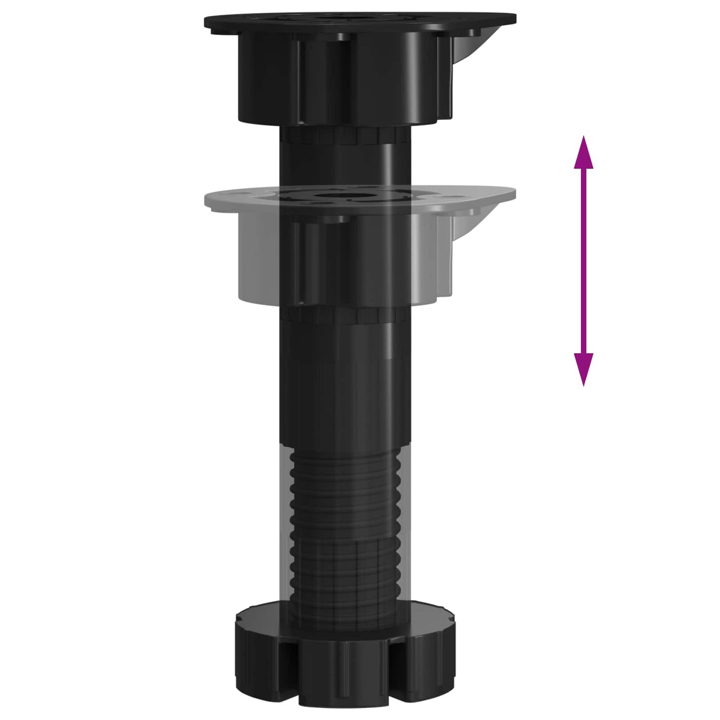 vidaXL Ντουλάπα Κουζίνας Μαύρη Οξυά 60 x 57 x 207 εκ