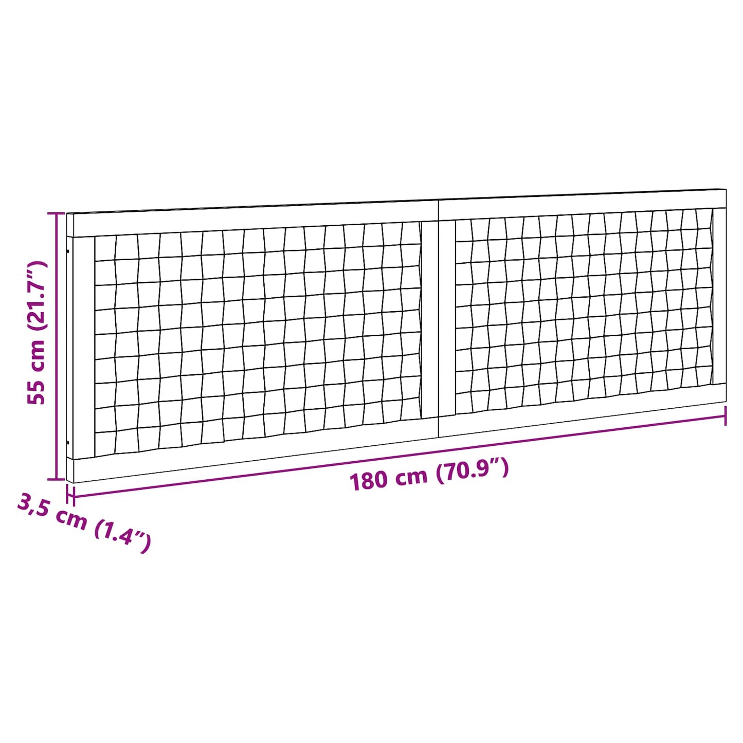 vidaXL Κεφαλάκι Κρεβατιού Φυσικό Στερεό Ξύλο Τίκ