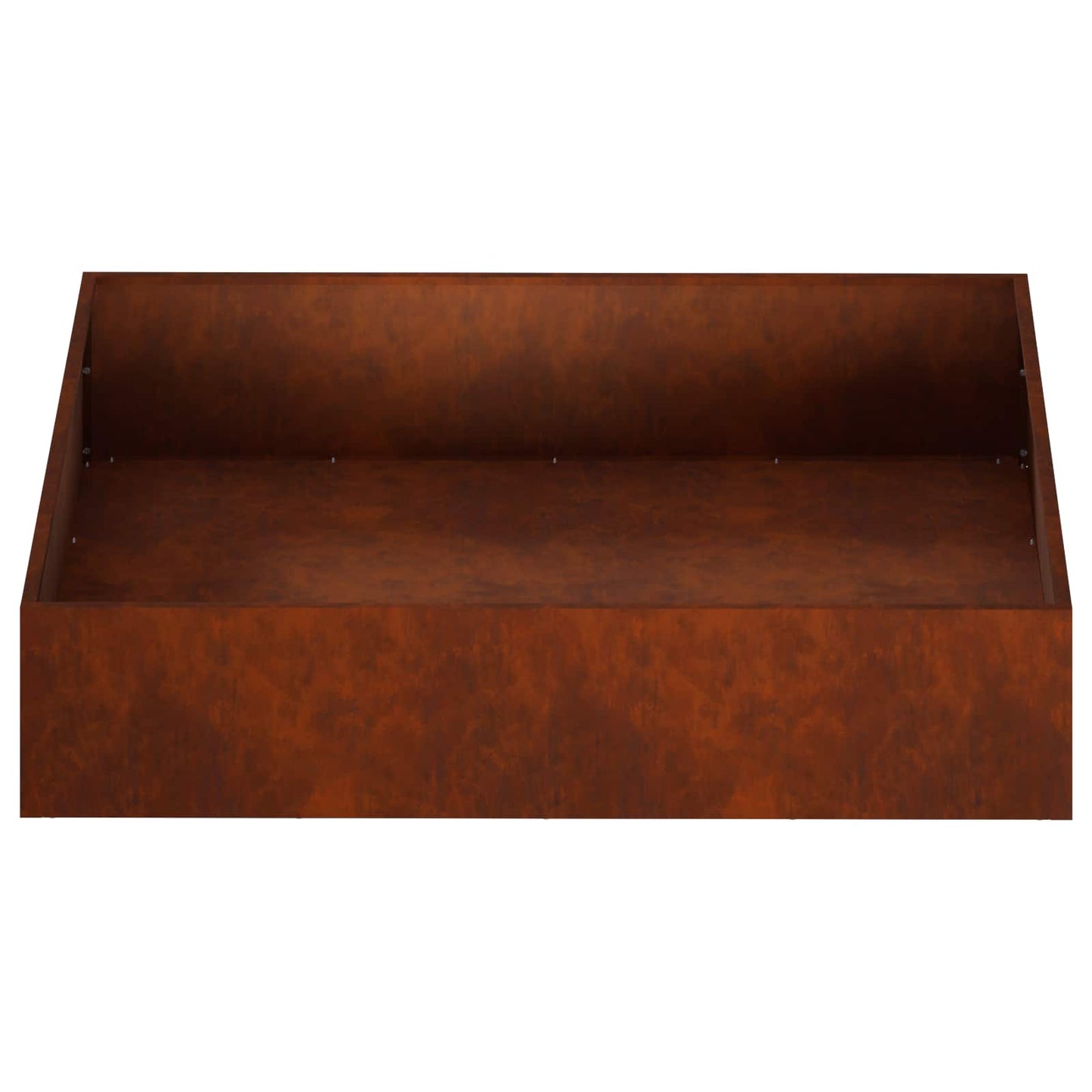 vidaXL Γλάστρα Κήπου 2 τμχ. Σκ rusty 100 x 100 x 20 cm