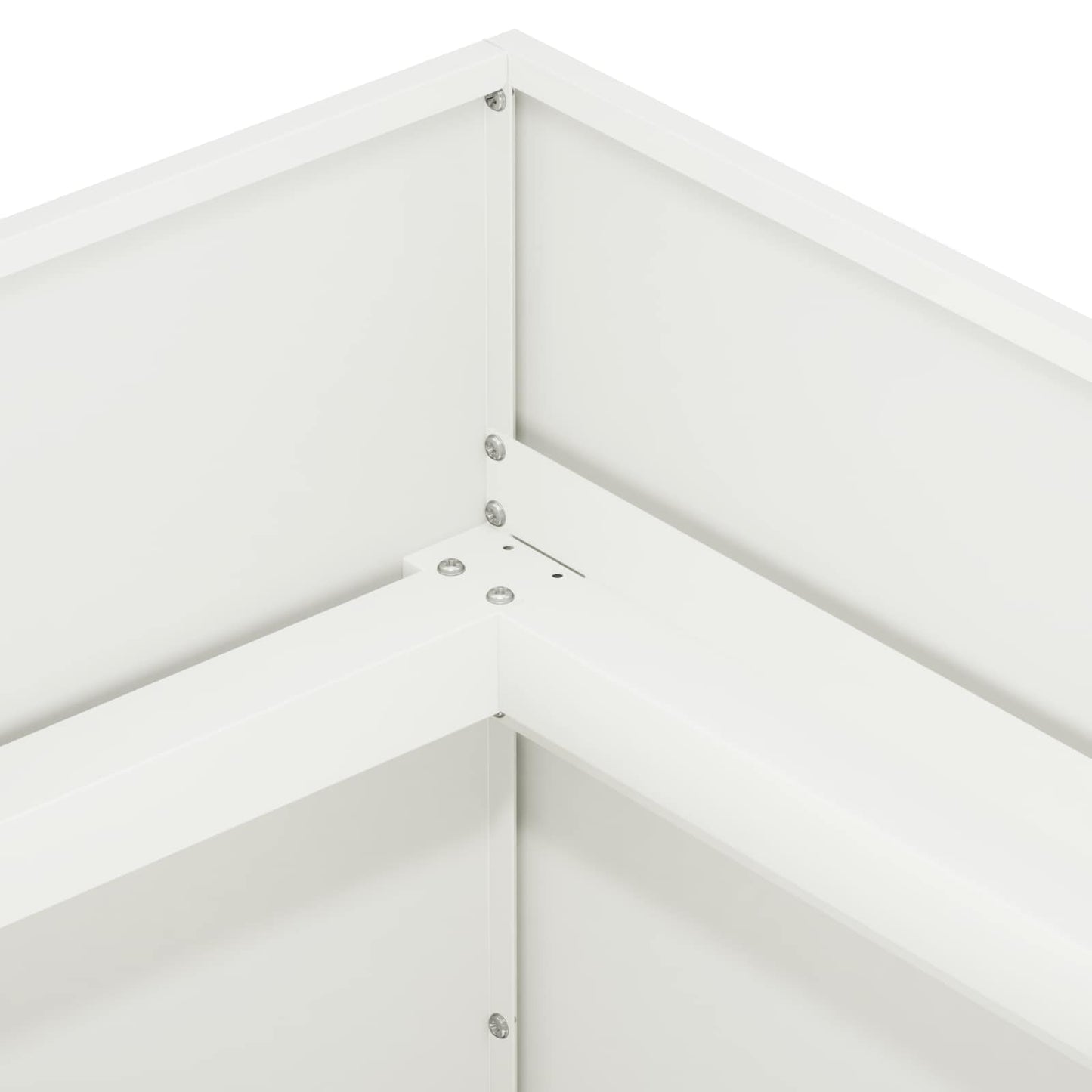 vidaXL Γλάστρα Κήπου Λευκό 40 x 40 x 60 cm Ψυχρής έλασης χάλυβας