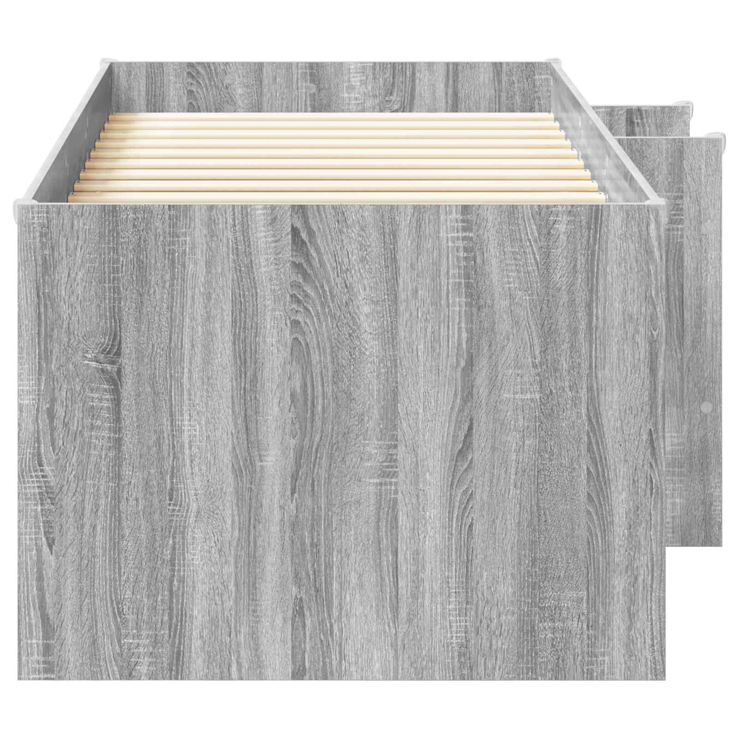 vidaXL Κρεβάτι Υψηλού Στυλ για Παιδιά Γκρι Sonoma 98.5 x 200 εκ