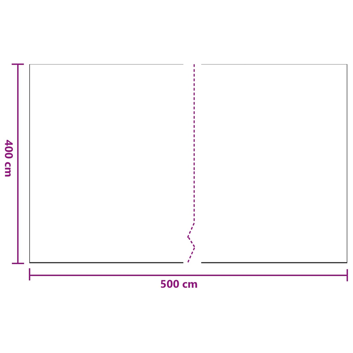 vidaXL Φύλλο σκόνης 6 pcs Διαφανές 400 x 500 cm HDPE