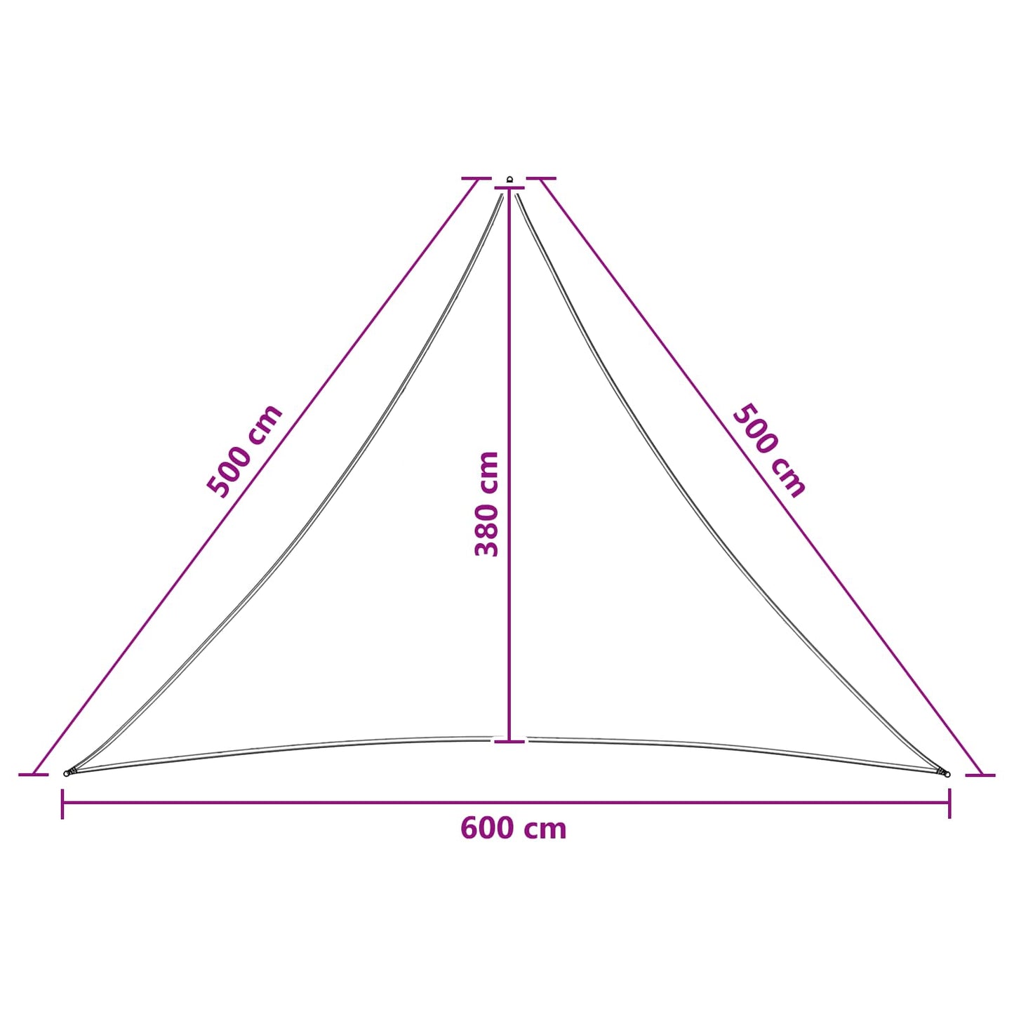 vidaXL Ικανότητα Σκίασης 5 x 5 x 6 m HDPE