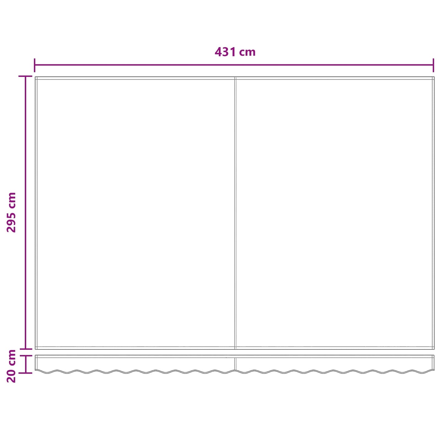 vidaXL Αναδιπλούμενη τέντα Ανοιχτό Γκρι και Λευκό 450 x 300 εκ