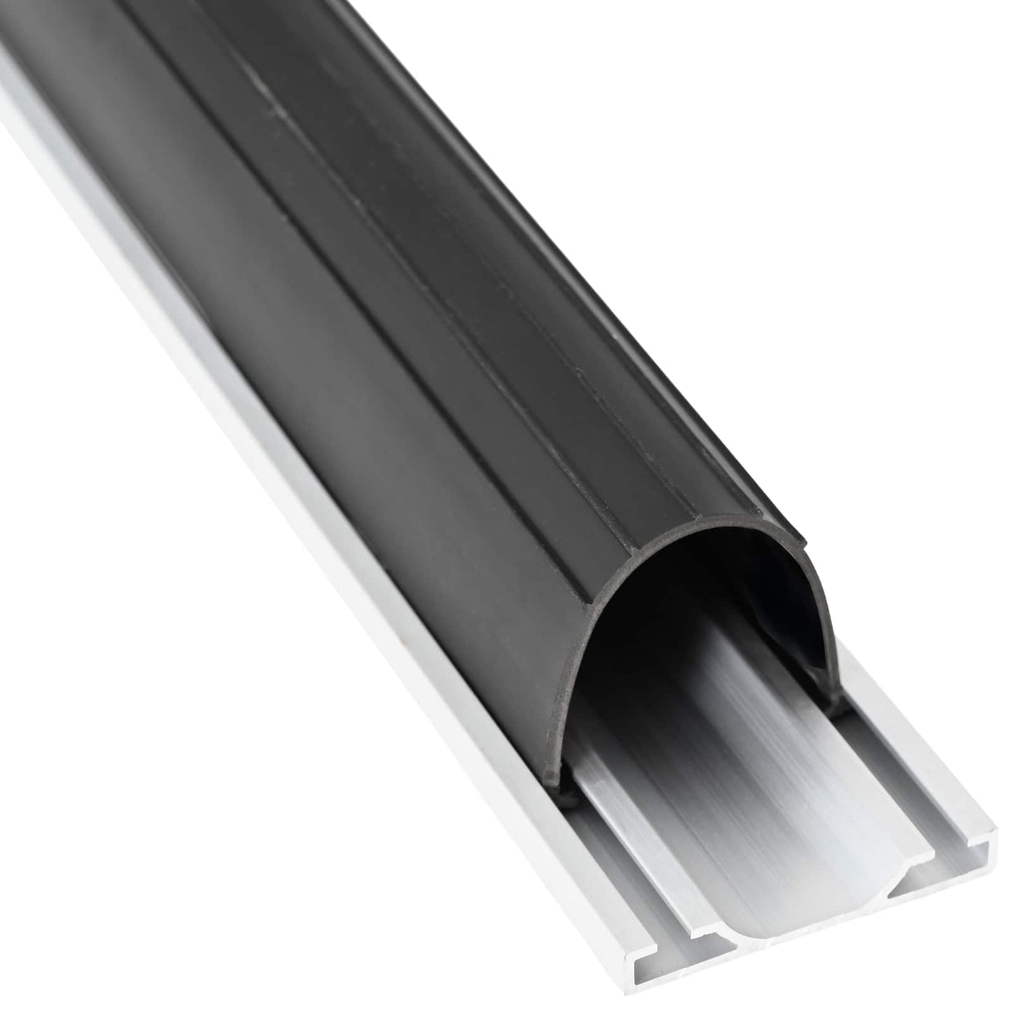 vidaXL Σφράγιση Πόρτας Γκαράζ Μαύρο 70 x 6 mm 3 μ PVC