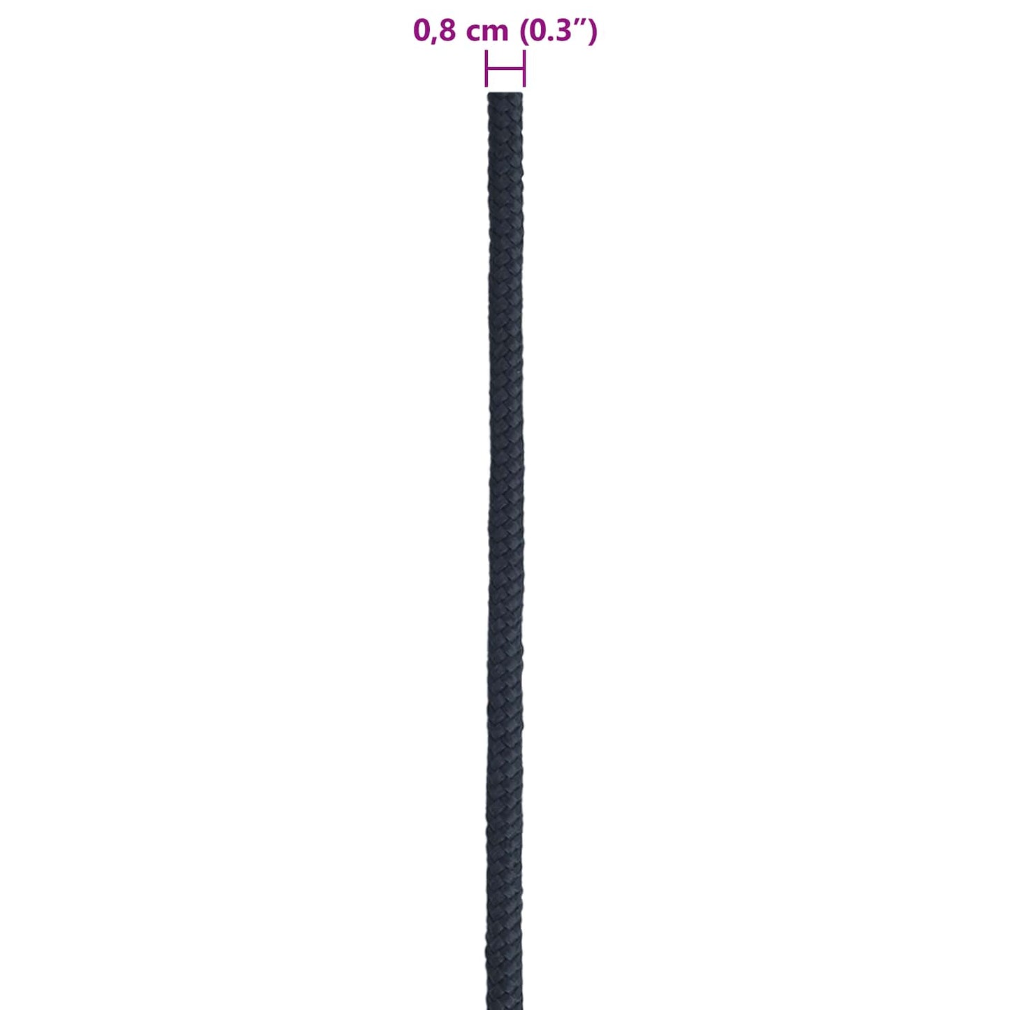 vidaXL Σχοινί Boat 0.8 mm 50 m Βασιλικό Μπλε Πολυεστέρας