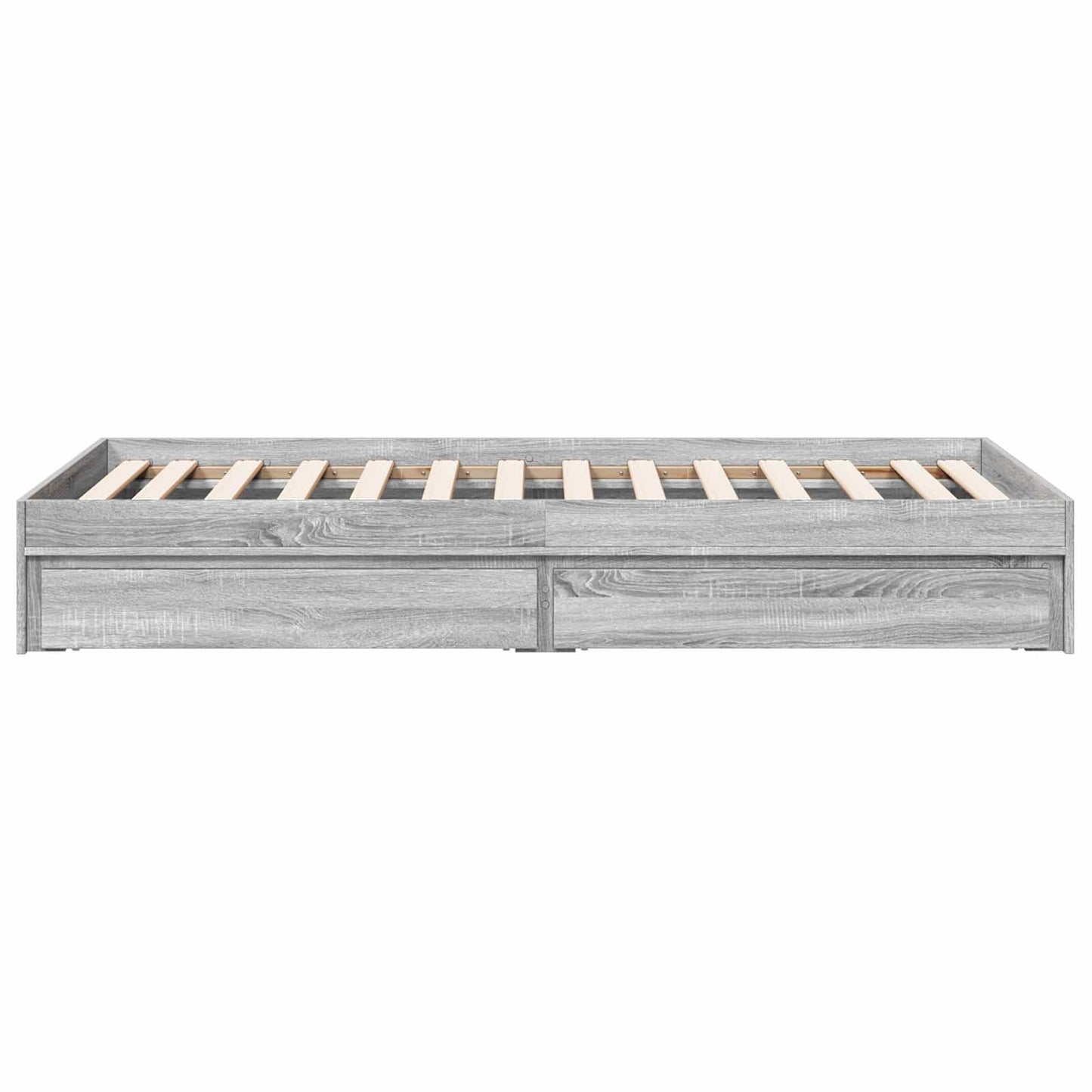 vidaXL Σκελετός κρεβατιού με αποθήκευση Γκρι Sonoma 80 x 200 cm