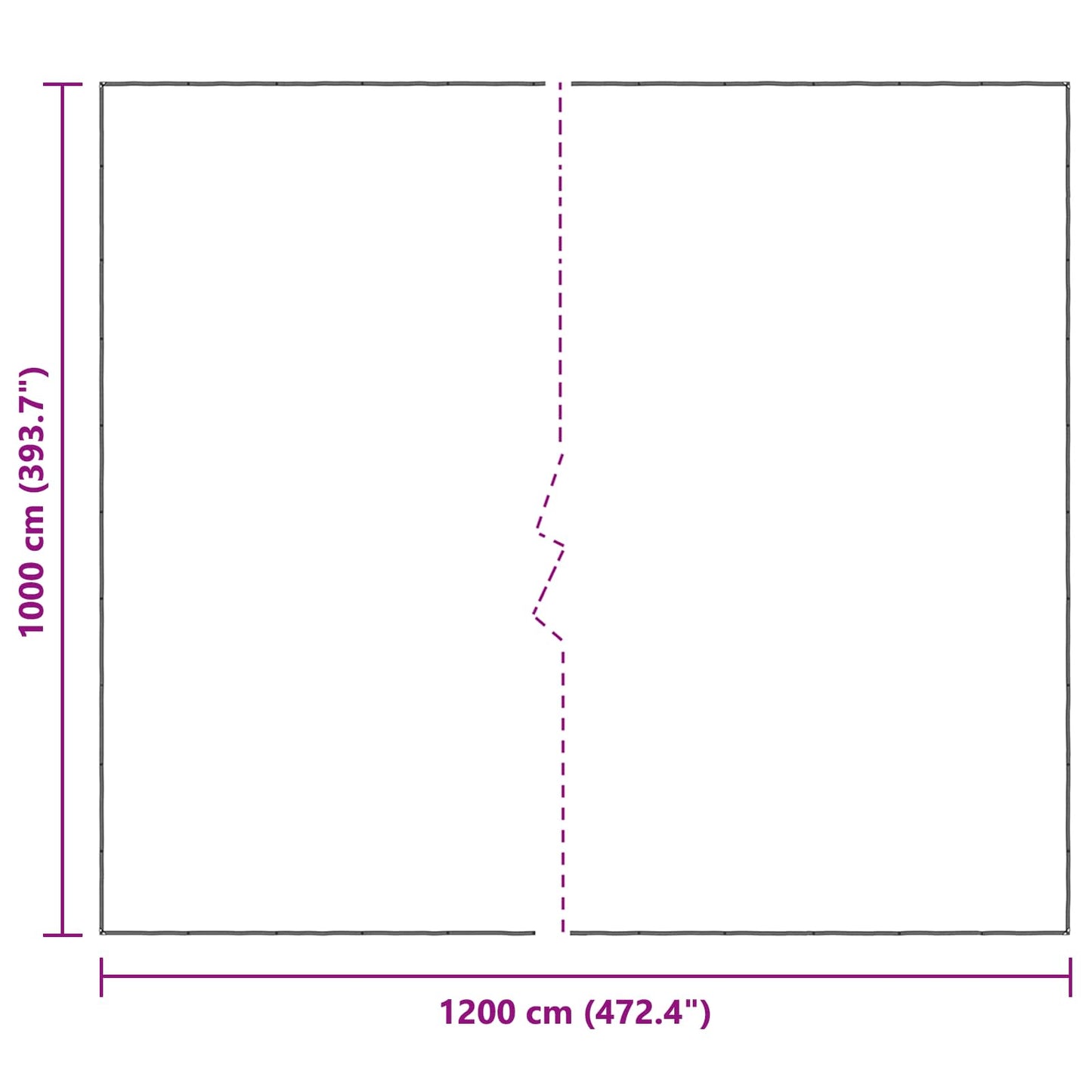 vidaXL Κάλυμμα Φυτών Διαφανές 10 x 12 m PE