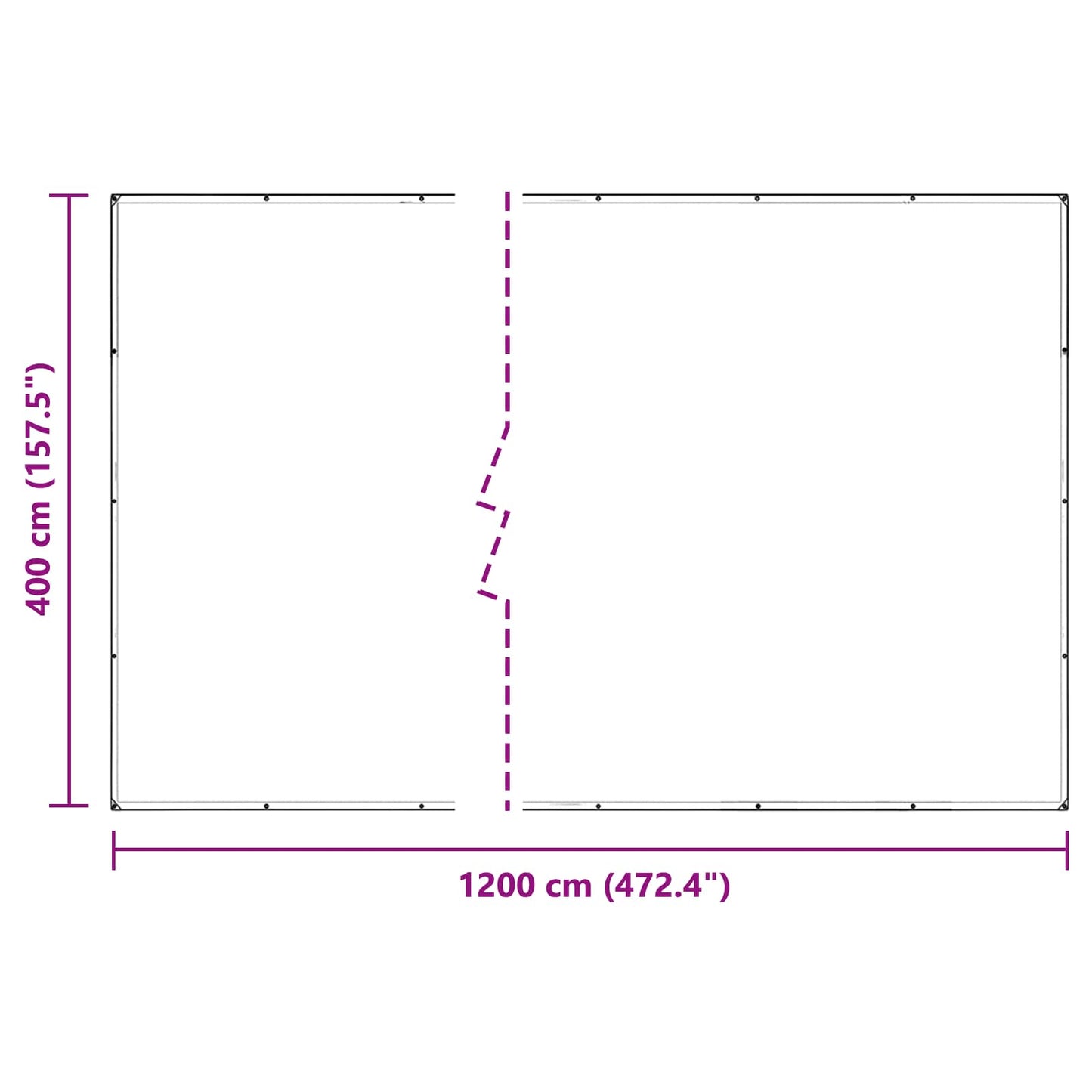 vidaXL Κάλυμμα Φυτών Διαφανές 4 x 12 m PVC