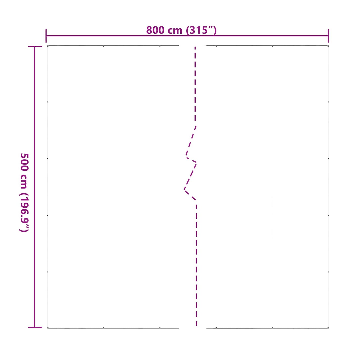 vidaXL Κάλυμμα Φυτών Διαφανές 5 x 8 m PVC