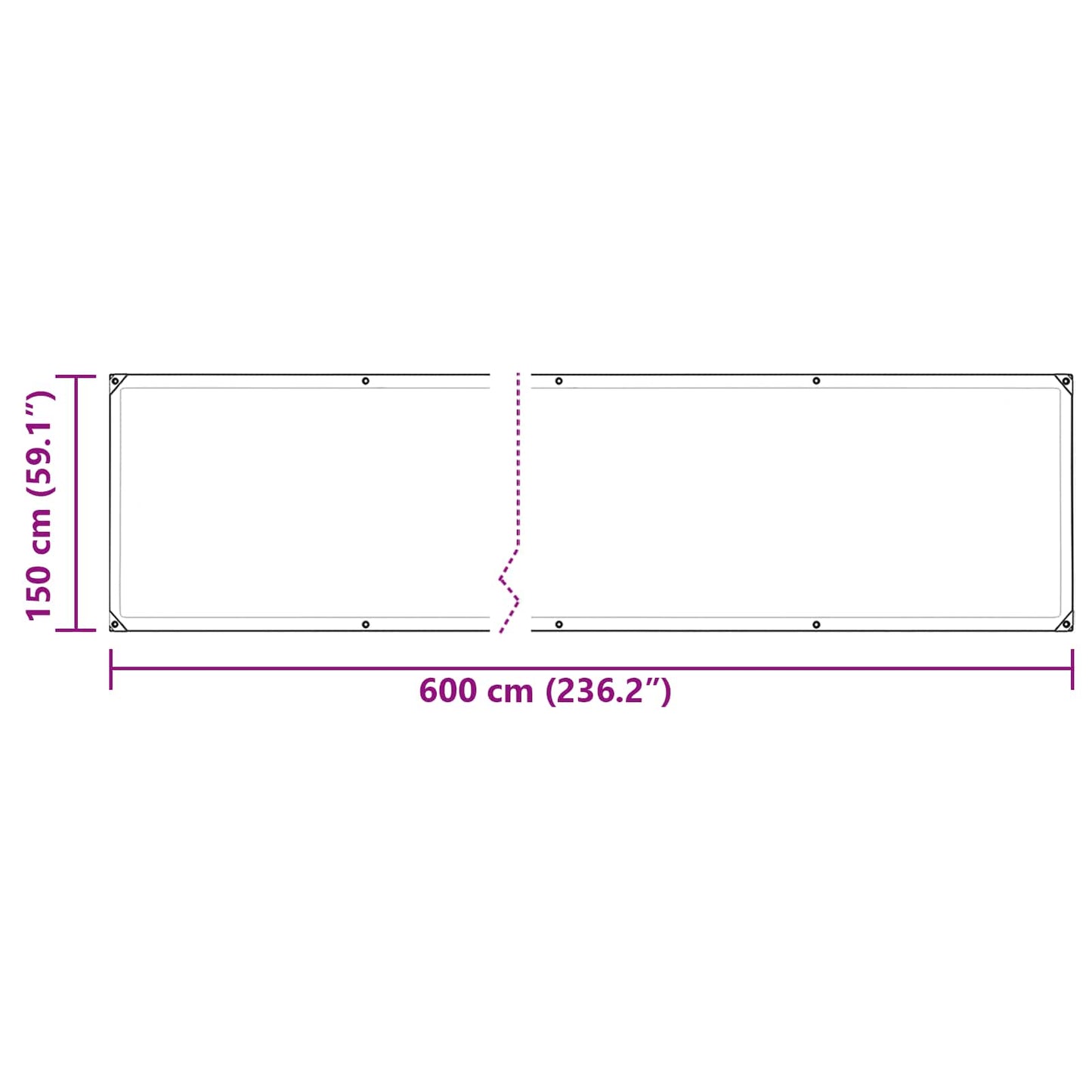 vidaXL Κάλυμμα Φυτών Διαφανές 6 x 1,5 μ PVC