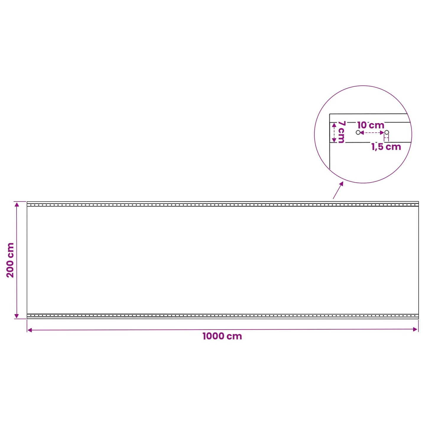 vidaXL Τεντόπανα με Θηλιές 2 τεμ. Πράσινο 3 x 10 μ 260 γρ PE