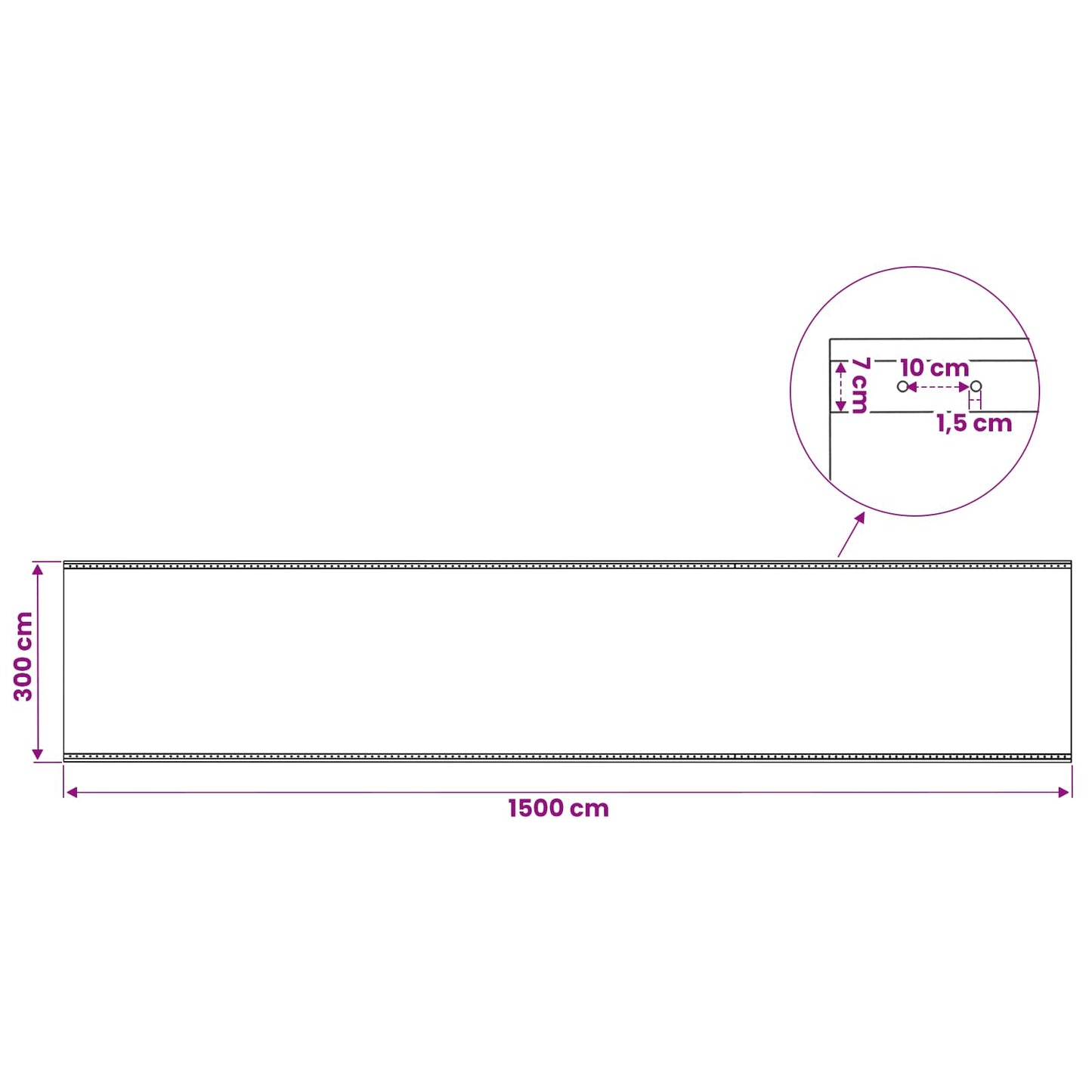 vidaXL Τεντόπανα με Θηλιές 2 τεμ. Πράσινο 3 x 15 μ 260 γρ PE