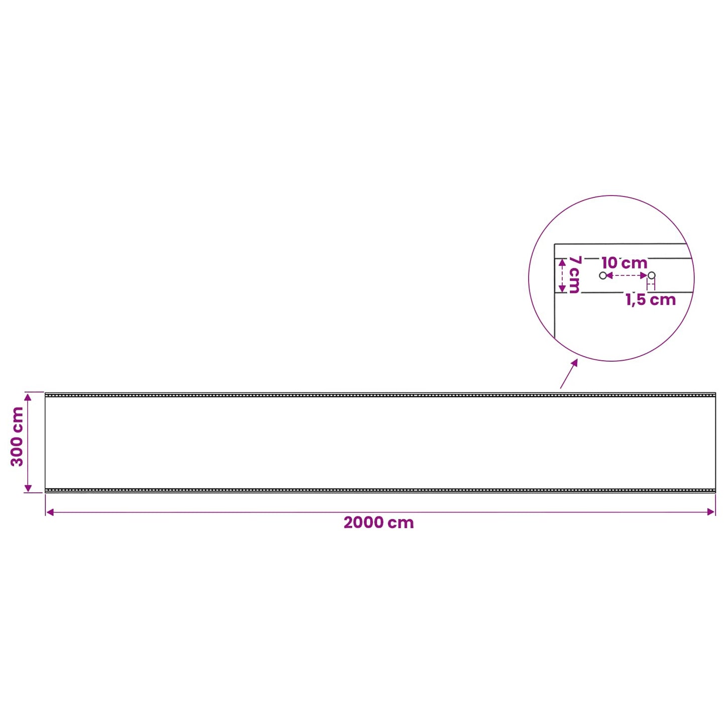 vidaXL Τεντόπανα με Θηλιές 2 τεμ. Πράσινο 3 x 20 μ 260 γρ PE