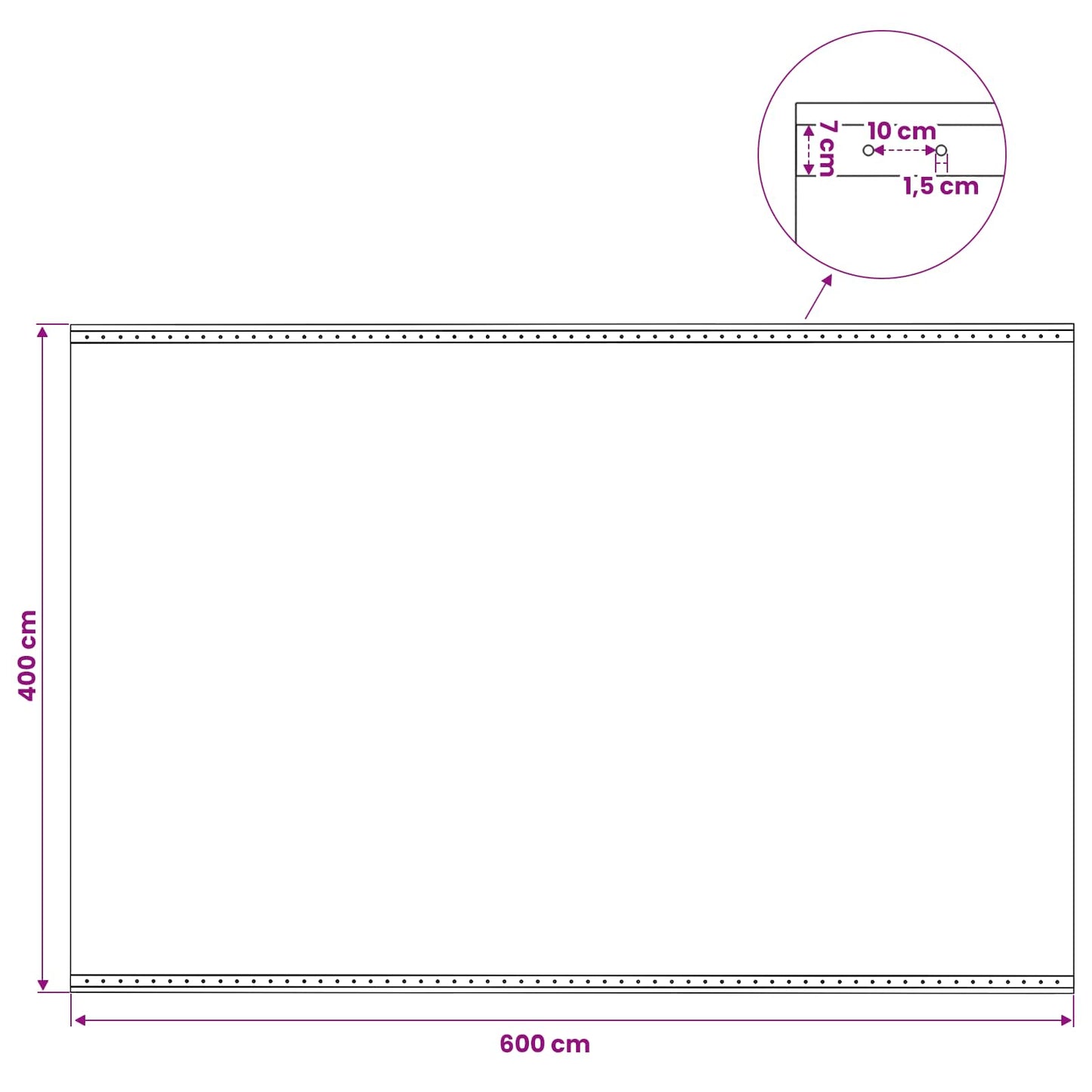 vidaXL Τεντόπανα με Θηλιές 2 τεμ. Πράσινο 4 x 6 μ 260 γρ PE