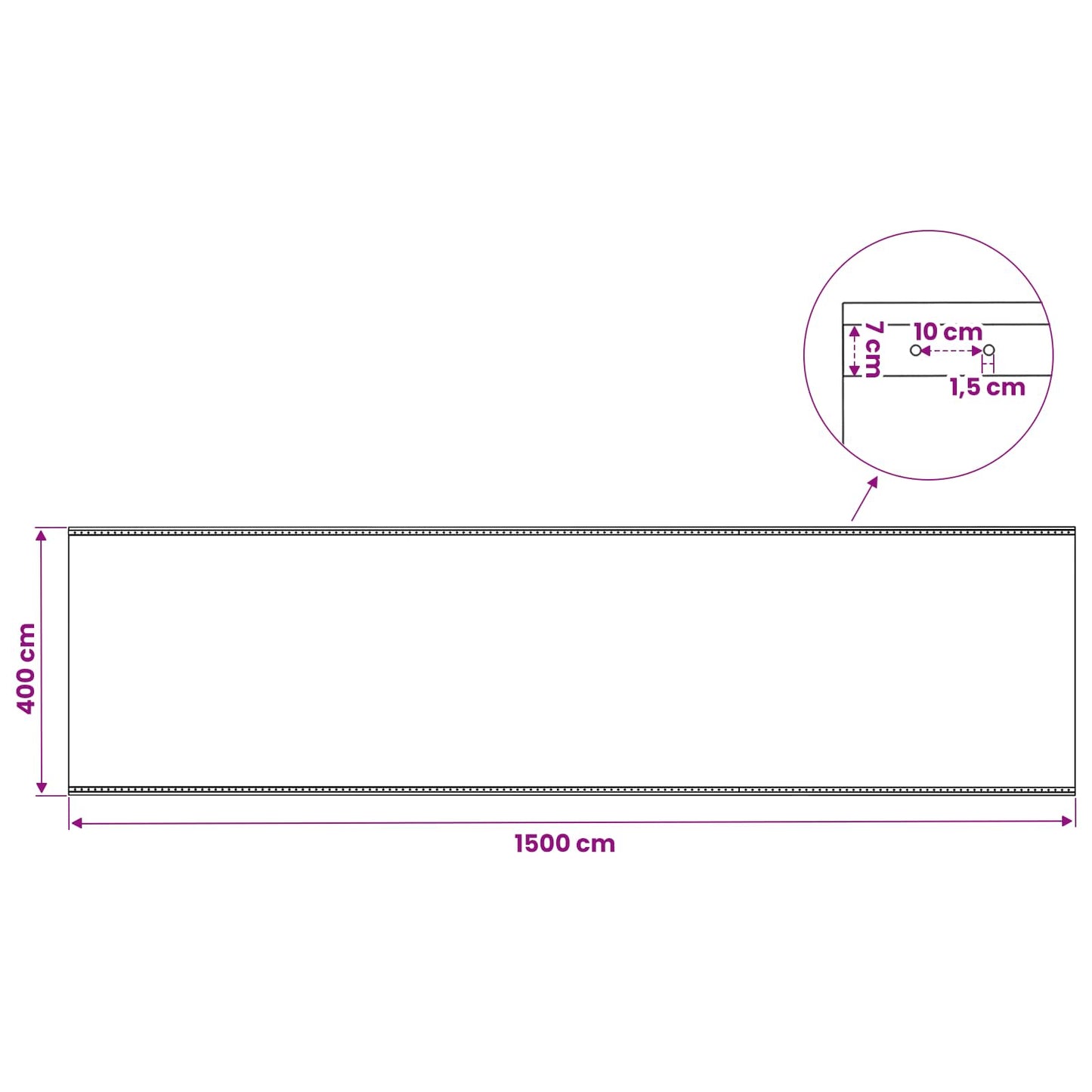 vidaXL Τεντόπανα με Θηλιές 2 τεμ. Πράσινο 4 x 15 μ 260 γρ PE