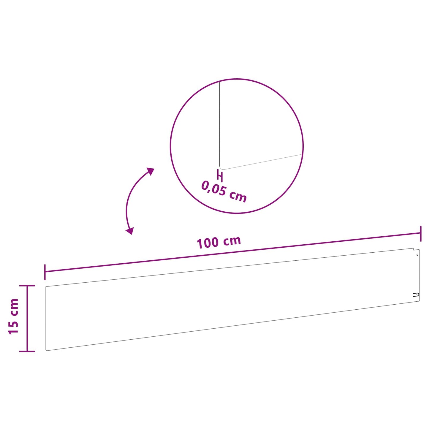vidaXL Περίγραμμα γκαζόν 30 τμχ. 100 x 15 cm Ατσάλι Λαδί