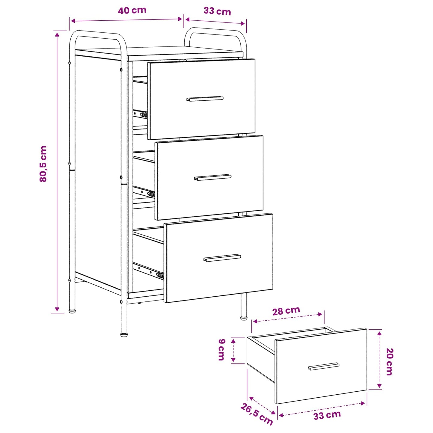vidaXL Πλαϊνό γραφείο Artisan Δρυς 97 x 33 x 81 εκ Επεξεργασμένο Ξύλο