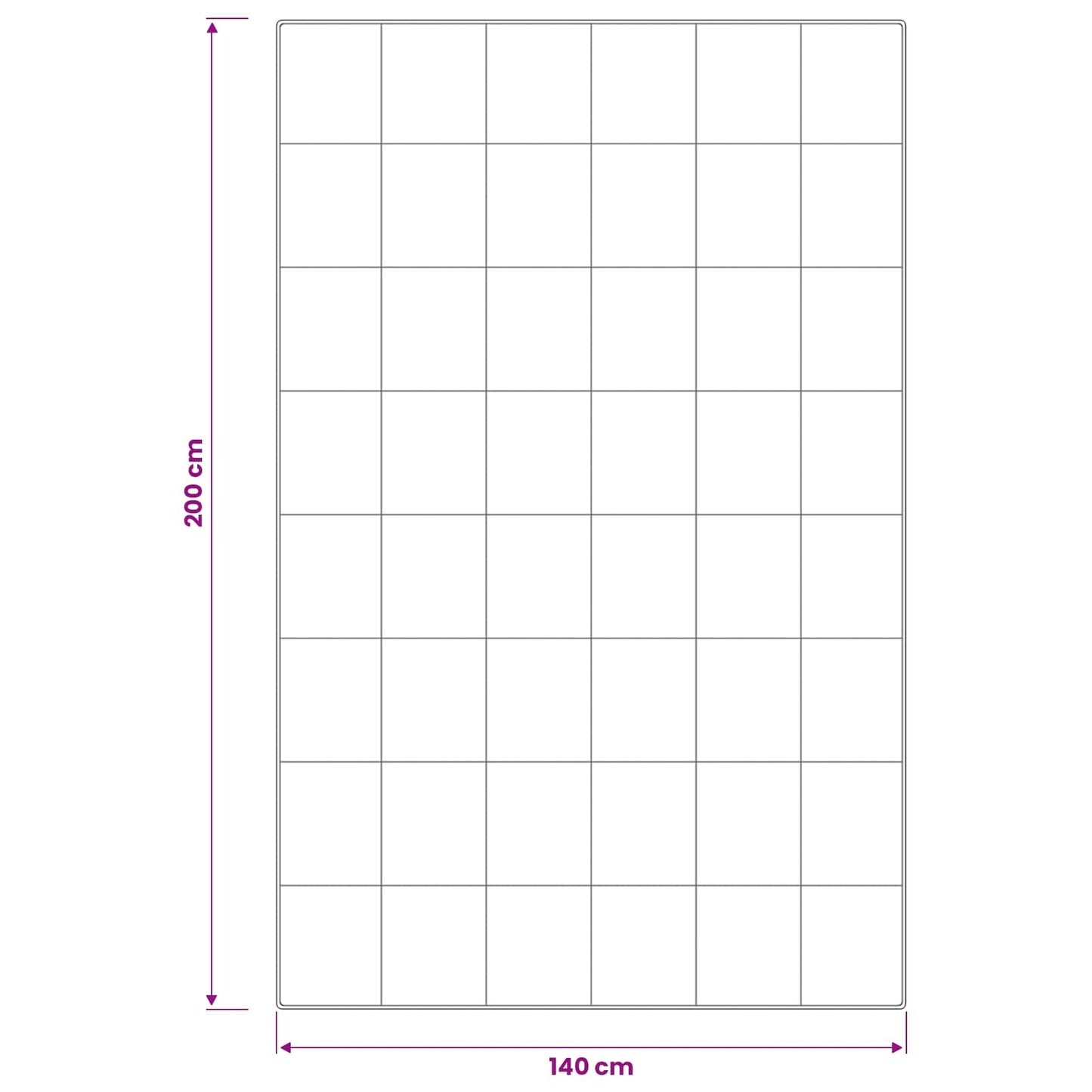 vidaXL Πάπλωμα TRIER 140x200 εκ. 4 Εποχές 350 GSM Λευκό Υποαλλεργικό