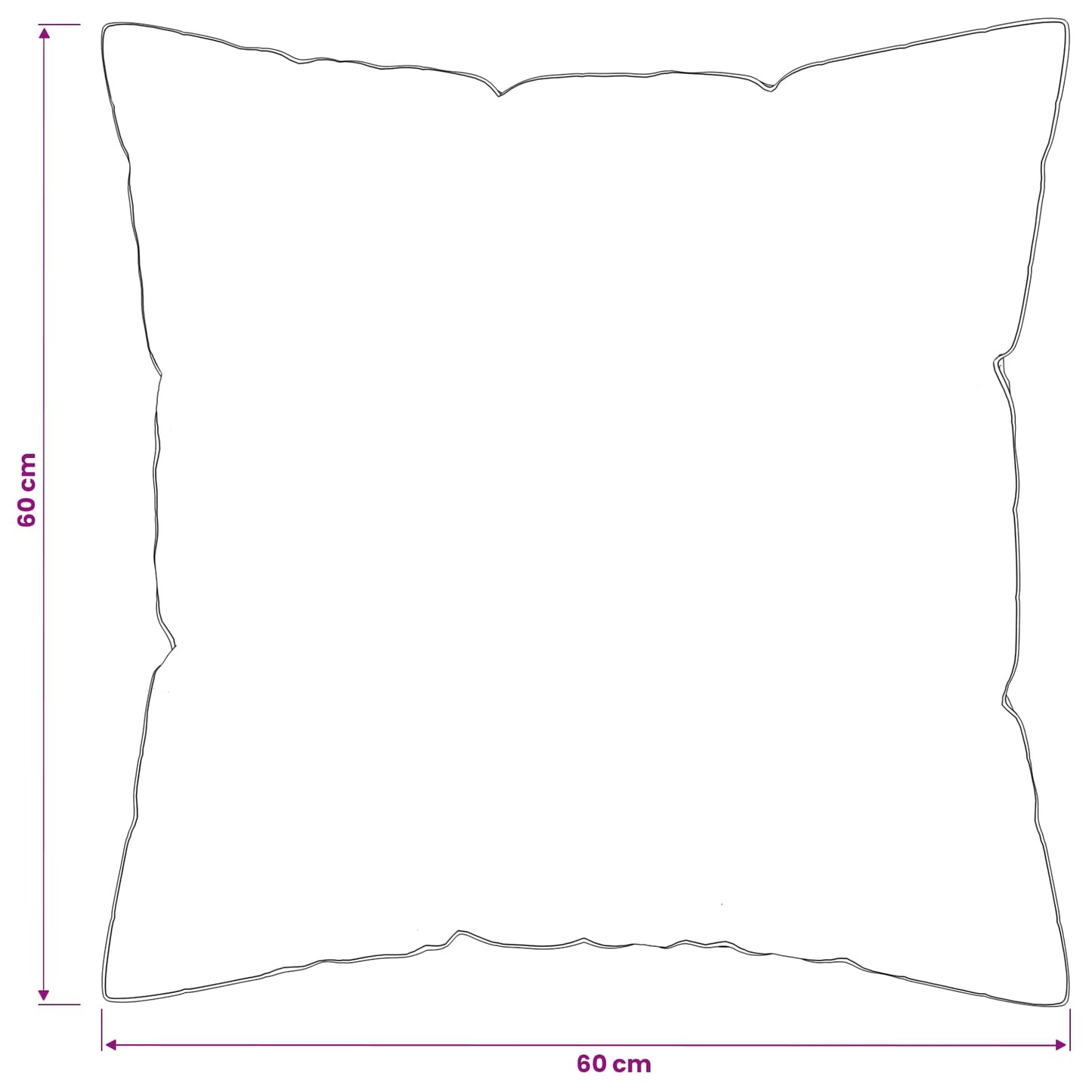 vidaXL Μαξιλάρι FULDA 2 τμχ. 60 x 60 cm 100% Πούπουλο και φτερό χήνας