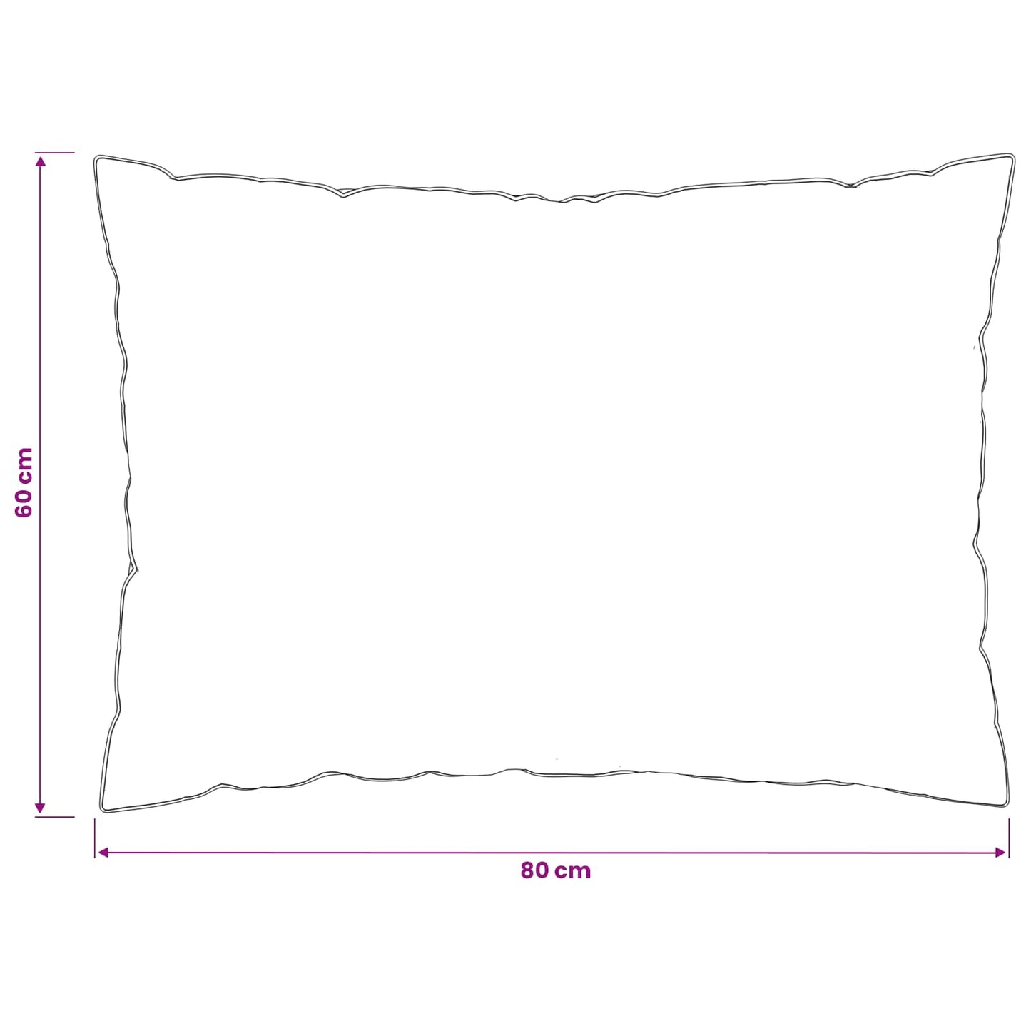 vidaXL Μαξιλάρι FULDA 2 τμχ. 60 x 80 cm 100% Πούπουλο και φτερό χήνας