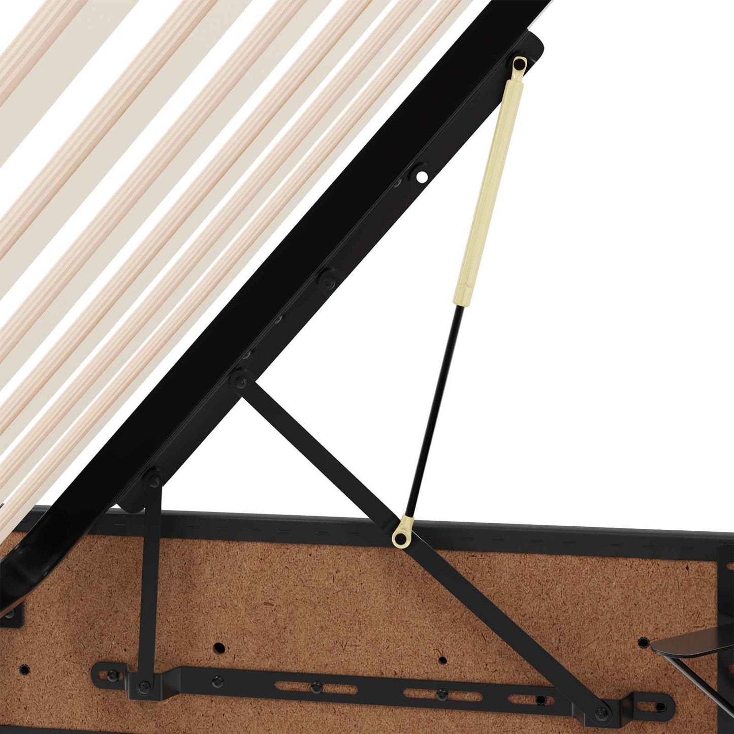 vidaXL Κρεβάτι Οθωμανικού Τύπου Μαύρο 120 x 190 cm Τεχνητό Δέρμα