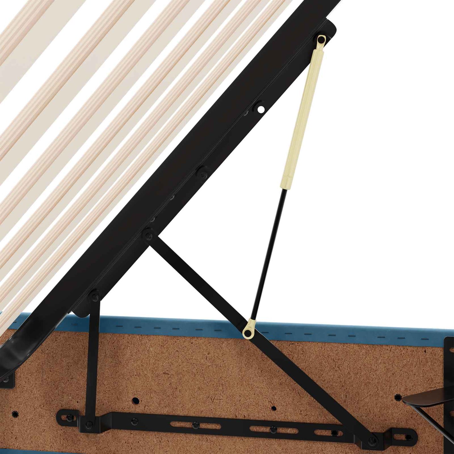 vidaXL Κρεβάτι Οθωμανικού Τύπου Σκούρο Μπλε 180 x 200 cm Βελούδο